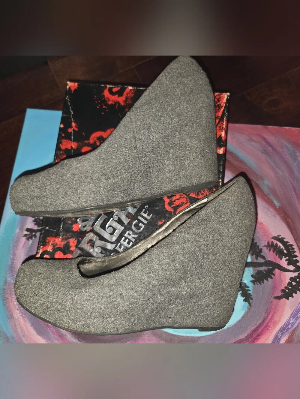 Fergalicious By Fergie Dreamer Grey Platform Wedge